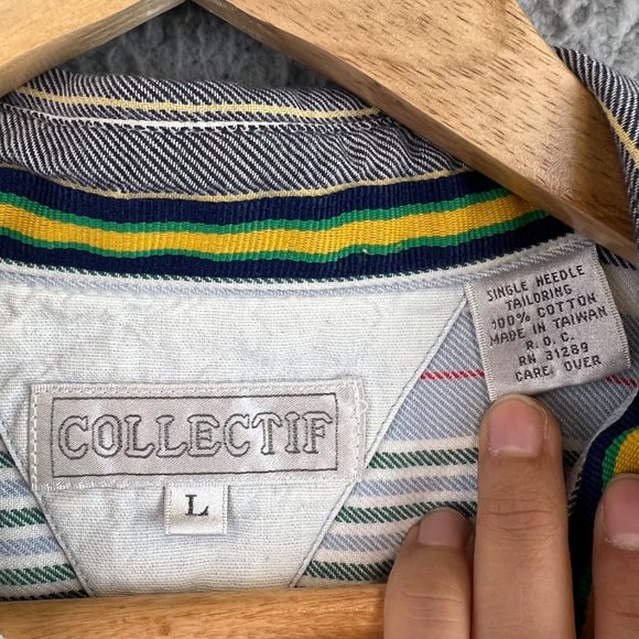 Vintage Collectif Men's plaid flannel shirt size L - Picture 3 of 7